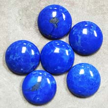 20MM ROUND CABOCHON HOWLITE LAPIS(6PCS/BAG)